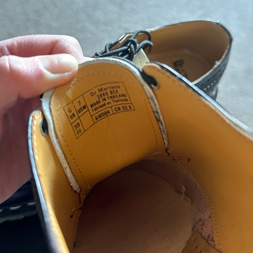 Dr. Martens Black and White Oxford Shoes - Picture 8 of 8